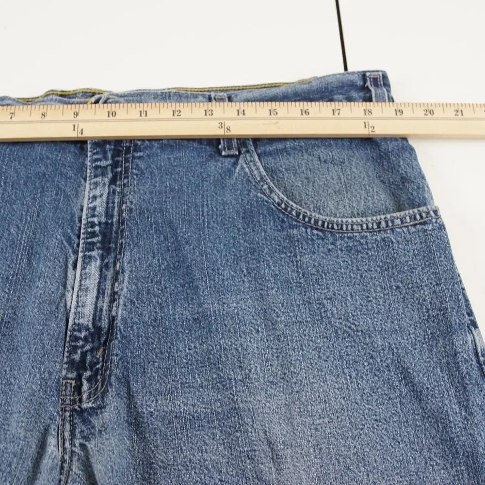 Levis Silvertab Y2K Loose Fit Blue Medium Wash Denim Jean Shorts Mens Sz 38